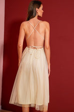 Load image into Gallery viewer, Sequin Slit Deep V Sleeveless Dress