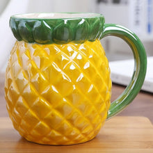 Load image into Gallery viewer, 450ML Creative Fruit Ceramic Mug Cute Strawberry Coffee Mug with
