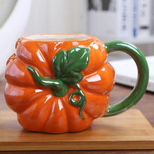 Load image into Gallery viewer, 450ML Creative Fruit Ceramic Mug Cute Strawberry Coffee Mug with