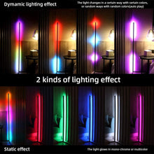Load image into Gallery viewer, RGB Corner Floor Lamp Modern Simple LED Rod Floor Lamps Living Room SP
