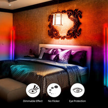 Load image into Gallery viewer, RGB Corner Floor Lamp Modern Simple LED Rod Floor Lamps Living Room SP