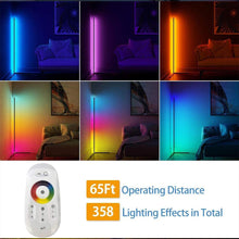 Load image into Gallery viewer, RGB Corner Floor Lamp Modern Simple LED Rod Floor Lamps Living Room SP