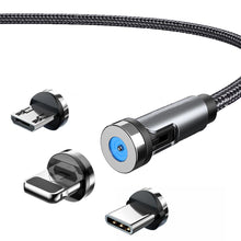 Load image into Gallery viewer, 540 Degree Rotating Magnetic Data Cable For Android IOS Type-c SP
