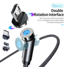 Load image into Gallery viewer, 540 Degree Rotating Magnetic Data Cable For Android IOS Type-c SP