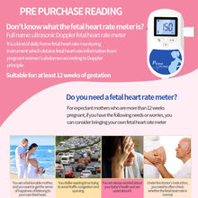 Load image into Gallery viewer, LCD Display Doppler Home Fetal Heart Rate Monitor Pregnancy SP