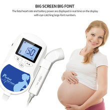 Load image into Gallery viewer, LCD Display Doppler Home Fetal Heart Rate Monitor Pregnancy SP
