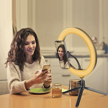 Load image into Gallery viewer, 10 " Ring Light Camera Tripod Mini Camera Holder Slip Clip Set