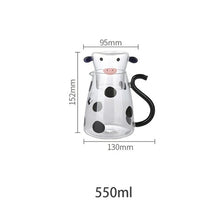 Load image into Gallery viewer, 550/1800ml Borosilicate Glass Water Carafe Set With Cup Transparent