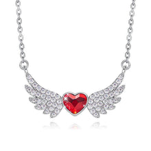Load image into Gallery viewer, Crystals 4.00 Ct Ruby Flying with the Wings of an Angel Necklace