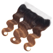 Load image into Gallery viewer, 10A Grade #1B/4/30 Body Wave #1B/4/27 BUNDLES with CLOSURES & FRONTALS