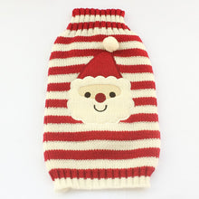 Load image into Gallery viewer, Armi store Christmas Striped Knit Dog Sweater Dogs Festival Sweaters
