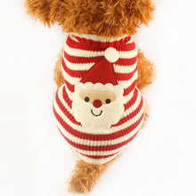 Load image into Gallery viewer, Armi store Christmas Striped Knit Dog Sweater Dogs Festival Sweaters