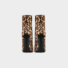 Load image into Gallery viewer, Autumn and Winter New Style Short Boots Sexy Leopard Print Side Zipper