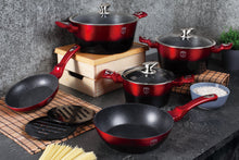 Load image into Gallery viewer, 10-Piece Noir Edition Kitchen Cookware Set