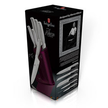Load image into Gallery viewer, 6-Piece Knife Set with Stainless Steel Stand Kikoza Collection