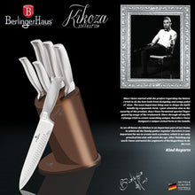 Load image into Gallery viewer, 6-Piece Knife Set with Stainless Steel Stand Kikoza Collection