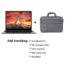 Load image into Gallery viewer, CHUWI GemiBook Pro 14 inch 2K Screen Laptop 16GB RAM 512GB SSD Intel