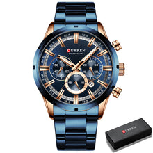Load image into Gallery viewer, Curren Men Watch Top Brand Luxury Sports Quartz Mens Watches Full