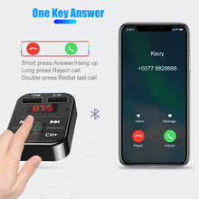Load image into Gallery viewer, Car Bluetooth 5.0 Fm Transmitter Wireless Handsfree Audio Receiver