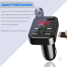 Load image into Gallery viewer, Car Bluetooth 5.0 Fm Transmitter Wireless Handsfree Audio Receiver