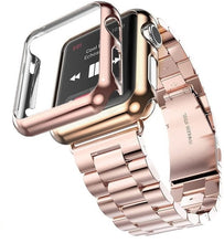 Load image into Gallery viewer, Case+Strap For Apple Watch Band 45mm 44mm 40mm 42mm 38mm Stainless