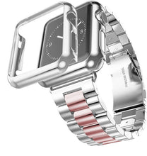 Load image into Gallery viewer, Case+Strap For Apple Watch Band 45mm 44mm 40mm 42mm 38mm Stainless
