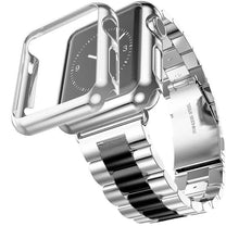 Load image into Gallery viewer, Case+Strap For Apple Watch Band 45mm 44mm 40mm 42mm 38mm Stainless