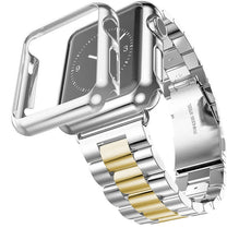 Load image into Gallery viewer, Case+Strap For Apple Watch Band 45mm 44mm 40mm 42mm 38mm Stainless