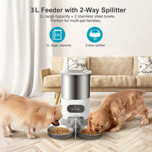 Load image into Gallery viewer, Cat or Dog Smart Feeder With Stainless Steel Bowl WiFi Timing