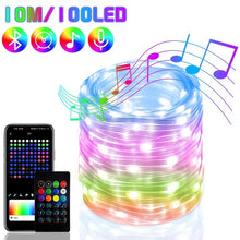 Load image into Gallery viewer, Christmas Tree RGB Lights Smart Bluetooth Control USB LED String Lamp