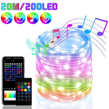 Load image into Gallery viewer, Christmas Tree RGB Lights Smart Bluetooth Control USB LED String Lamp