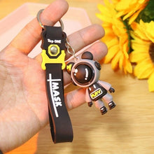 Load image into Gallery viewer, Cute Pvc Colorful Bear Keychain Handmade Diy Tassels Gloomy Bear Car