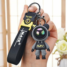 Load image into Gallery viewer, Cute Pvc Colorful Bear Keychain Handmade Diy Tassels Gloomy Bear Car