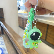 Load image into Gallery viewer, Cute Pvc Colorful Bear Keychain Handmade Diy Tassels Gloomy Bear Car