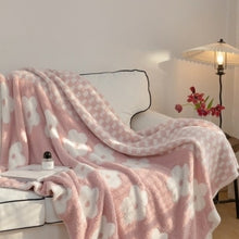 Load image into Gallery viewer, Dunxdeco Cozy Comfort Blanket Knitted Bedspread Soft Cobertor Sweet
