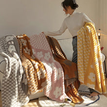 Load image into Gallery viewer, Dunxdeco Cozy Comfort Blanket Knitted Bedspread Soft Cobertor Sweet