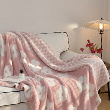 Load image into Gallery viewer, Dunxdeco Cozy Comfort Blanket Knitted Bedspread Soft Cobertor Sweet