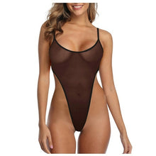 Load image into Gallery viewer, Deep V Sexy Bikini 2022 Woman One Piece Sheer Swimsuit Women Maillot