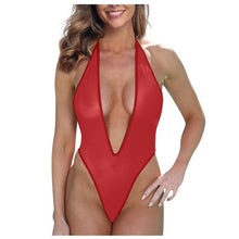Load image into Gallery viewer, Deep V Sexy Bikini 2022 Woman One Piece Sheer Swimsuit Women Maillot