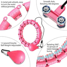 Load image into Gallery viewer, 18-24Knots Adjustable Exercise Hoop Smart Exercise Hoop Weight Loss