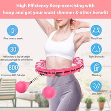 Load image into Gallery viewer, 18-24Knots Adjustable Exercise Hoop Smart Exercise Hoop Weight Loss