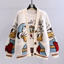 Load image into Gallery viewer, Disney Japanese cartoon sweater coat women autumn winter 2022 new lazy