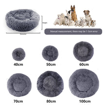 Load image into Gallery viewer, Donut Dog Bed Warm Soft Long Plush Pet Cushion For Samll Large Dog