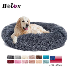 Load image into Gallery viewer, Donut Dog Bed Warm Soft Long Plush Pet Cushion For Samll Large Dog