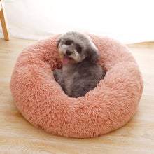 Load image into Gallery viewer, Donut Dog Bed Warm Soft Long Plush Pet Cushion For Samll Large Dog