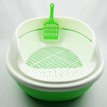 Load image into Gallery viewer, Double-layer Semi-enclosed Cat Litter Box Toilet Plastic Hollow Splash