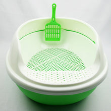 Load image into Gallery viewer, Double-layer Semi-enclosed Cat Litter Box Toilet Plastic Hollow Splash