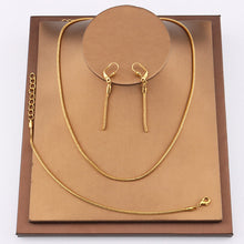 Load image into Gallery viewer, Dubai Africa Big Gold Color Choker Necklace Bracelet Set For Women Hip