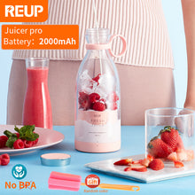 Load image into Gallery viewer, Electric Juicer Mini Portable Blender Fruit Mixers Fruit Extractors