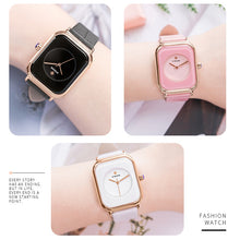 Load image into Gallery viewer, Fashion Women Watches 2021 New WWOOR Brand White Leather Rectangle